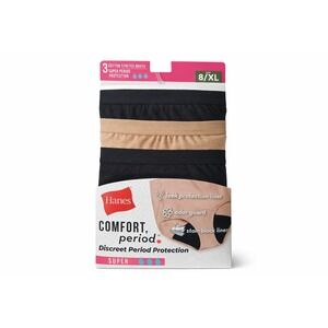 Hanes Period Underwear Super Absorbency Women Cotton Briefs 3 Pack Size 8 XL